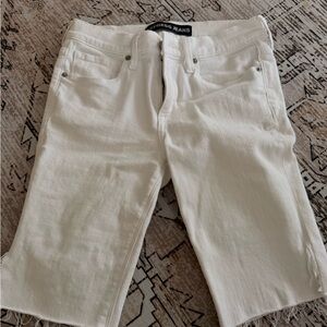 Express White Denim Shorts 0